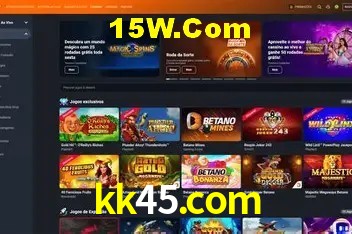 Interface moderna da plataforma kk45.com